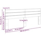  Uzglavlje 180 cm Masivno drvo Hrast | shoptok.hr