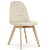 Bora stolica - bež baršun / prirodne noge x 4 | shoptok.hr