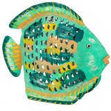 Signes Grimalt Kipci in figurice Svečnik Green Fish Zelena | Shoptok.si