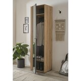 CARRYHOME GARDEROBNA OMARA črna, hrast artisan | Shoptok.si