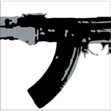  Ročno izdelana slika POP Art Kalashnikov 3-delna (pop art) | Shoptok.si