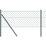 vidaXL Verižna ograja s stebri Zelena 0.8 x 10 m Jeklo, (5000096995) | Shoptok.si