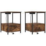  Noćni ormar s ladicama 2 pcs Dimljeni hrast 42 x 41 x 56 cm | Eponuda.ba