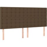  Box spring postelja z vzmetnico temno rjava 180x200 cm blago, (20899847) | Shoptok.si