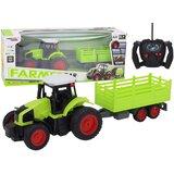  Traktor na daljinsko upravljanje s prikolicom 1:16 zelene boje | shoptok.hr