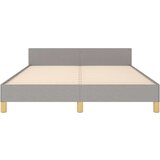 Posteljni okvir z vzglavjem svetlo siv 140x200 cm blago, (20902984) | Shoptok.si