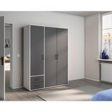 Rauch Möbel OMARA S KLASIČNIMI VRATI, siva, bela | Shoptok.si