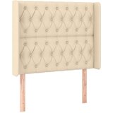  Krevet box spring s madracem LED krem 90x200 cm od tkanine | shoptok.hr