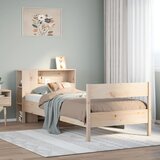 vidaXL Knjižna postelja brez vzmetnice 75x190 cm trdna borovina Cene