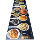 RugsX Preproge ANDRE 53240 pralna preproga Žlice, začimbe kuhin 80x200 cm Siva | Shoptok.si