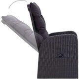  3-dijelni vrtni blagovaonski set s jastucima crni | shoptok.hr