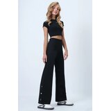 Trend Alacati Stili ženske pantalone Alc-X14534, crne Cene