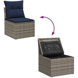 Sjedeća garnitura za vrt 7 pcs Siva i tamnoplava poliratan | shoptok.hr