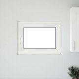  Okno za klet RISOR 80 x 60 cm PVC in steklo Bela, (5000215141) | Shoptok.si