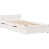 vidaXL Okvir kreveta bez madraca bijeli 90 x 190 cm masivna borovina | shoptok.hr