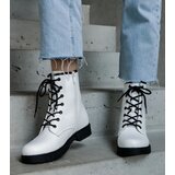 Gemre White insulated eco-leather worker ankle boots Veri | Shoptok.si