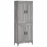  Visoka komoda siva sonome 69,5x34x180 cm od konstruiranog drva | shoptok.hr