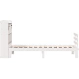 Krevet s regalom za knjige bez madraca bijeli 90x200cm borovina | shoptok.hr