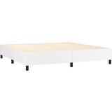  S oprugama i madracem bijeli 200x200 cm umjetna koža | shoptok.hr