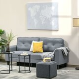 HOMCOM platno za tiskanje 120x90 cm za dom in pisarno, platno iz borovega lesa in poliuretanska barva, siva in bela, (20755526) Cene