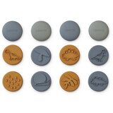 Liewood set 8 žigov iz silikona earl blue multi mix | Shoptok.si