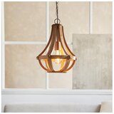Eglo Kinross viseća lampa E27, Ø31 cm, smeđe drvo, 49724 | shoptok.hr