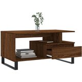 vidaXL Stolić za kavu smeđi hrast 90x49x45 cm konstruirano drvo | shoptok.hr