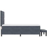  s opruga kutije Tamno siva 190 x 90 cm Baršun | shoptok.hr