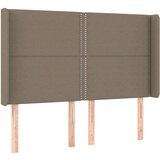  Uzglavlje smeđesivo 147 x 16 x 118/128 cm od tkanine | shoptok.hr