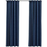 Furnova Zatemnitvene zavese z obešali 2 kosa modre 140x245 cm, (21918264) | Shoptok.si