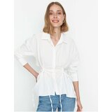 Trendyol White Shirt with Slit and Tie - Women | Eponuda.com