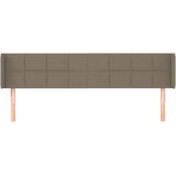  Uzglavlje s ušima smeđesivo 203x16x78/88 cm od tkanine | shoptok.hr