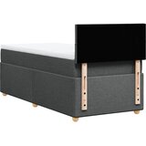  Okvir kreveta s oprugama i madrac tamnosivi 80x200cm od tkanine | shoptok.hr
