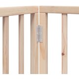 vidaXL Ograda za pse z vrati zložljiva 12 panelov 600 cm topolovina | Shoptok.si