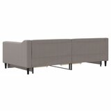  Dnevni krevet na razvlačenje smeđesivi 100 x 200 cm od tkanine | shoptok.hr