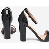 Resti Black women's sandals on a higher post Rosdoo- Footwear | shoptok.hr