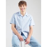 Selected Homme Srajca 'SLHHOLGER' svetlo modra / temno siva / bela | Shoptok.si