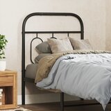 Maison Chic kovinsko posteljno vzglavje - vzglavna omarica - nočna omarica črno 75 cm, (21704216) | Shoptok.si