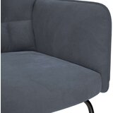 vidaXL stolica za ljuljanje s osloncem za noge tamnosiva baršunasta | shoptok.hr