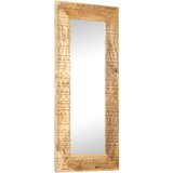  Ručno izrezbareno ogledalo 110 x 50 x 2,5 cm masivno drvo manga | shoptok.hr