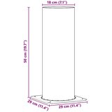  Produžetak Dimnjačkog Vrha Srebrno 29 x 29 x 50 cm | shoptok.hr