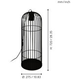 Eglo 43389 - led podna lampa latchely 1xGU10/4,6W/230V | Eponuda.com