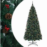  Umjetno božićno drvce na šarkama s kuglicama 400 cm | shoptok.hr