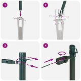 Stebri za ograjo s konico 52 kos Ø32 mm 80 cm Galvanizirano jeklo | Shoptok.si