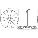  Obesna svetilka ESKOLA 140 črna, (21347488) | Shoptok.si