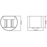 Globo 34168R - LED spoljna zidna svetiljka VERONIKA 2xED/3W/230V IP54 | Eponuda.com