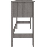  Radni stol HAMAR svjetlosivi 110 x 40 x 75 cm masivna borovina | shoptok.hr