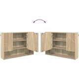 vidaXL Set namještaja za kupaonicu 4 pcs sonoma hrast 30 x 35 x 192 cm | shoptok.hr