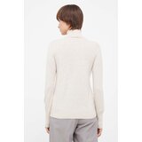 MOS MOSH Volnen pulover ženski, bež barva | Shoptok.si