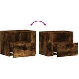  Zidni noćni ormarići 2 kom boja dimljenog hrasta 45x30x35 cm | shoptok.hr